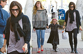 Photos of Sandra Bullock Post-Oscar Win With Stepdaughters