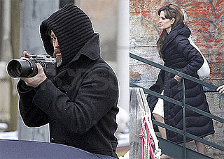 Photos of Brad Pitt Taking Photos in Venice and Angelina Jolie Filming The Tourist