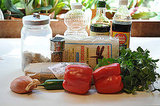 Shrimp, Cilantro and Rice Noodles