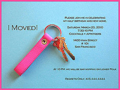 Half Birthday Housewarming Invitation Half Birthday Housewarming Invitation