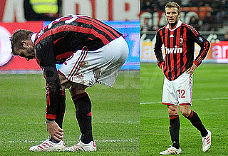 Photos of David Beckham Playing With AC Milan Before Tearing His Achilles Tendon