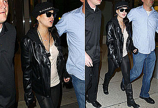 Photos of Lindsay Lohan Arriving Back in LA After Traveling to London, Milan, and Paris