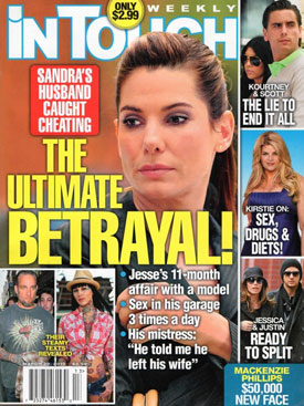 Tattoo Model Michelle McGee Claims an Affair With Sandra Bullock's Husband, Jesse James 2010-03-17 08:25:00