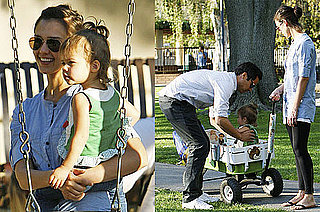 Photos of Jessica Alba, Cash and Honor Warren Playing at a Park in Beverly Hills