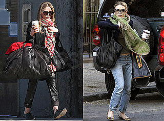 Photos of Mary-Kate Olsen and Ashley Olsen Leaving Their Separate Apartments in NYC