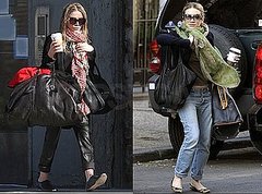 Mary-Kate and Ashley Olsen Wearing Spring Scarves in NYC