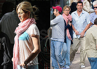 Photos of Jennifer Aniston and Adam Sandler Filming Just Go With It