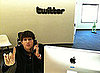 Ashton Kutcher in the Twitter Office