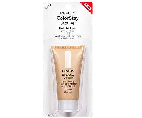 Revlon Colorstay Active Light Makeup ($9) has a higher SPF than most foundations and is sweat-proof and long-wearing. Great for when you know you're going to get a little wet.
Revlon Colorstay Active Light Makeup ($9) has a higher SPF than most foundations and is sweat-proof and long-wearing. Great for when you know you're going to get a little wet.