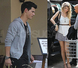 Photos of Taylor Lautner and Taylor Swift at Lunch Together in LA