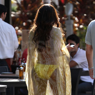 Guess Who's Wearing a See-Through Bikini Cover-Up? Guess Who's Wearing a See-Through Bikini Cover-Up?