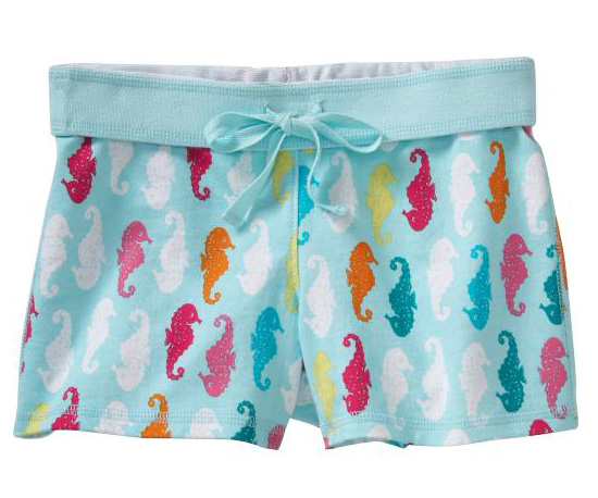 Girls French Terry Fold-Over Shorts