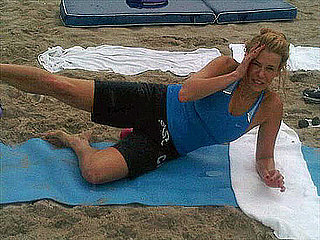 Picture of Chelsea Handler Doing Pilates on Twitter