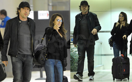 Photos of Penelope Cruz and Javier Bardem Going to a Flight at LAX Photos of Penelope Cruz and Javier Bardem Going to a Flight at LAX