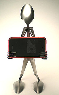 Handmade iPhone Stand Made From Spoons and Forks