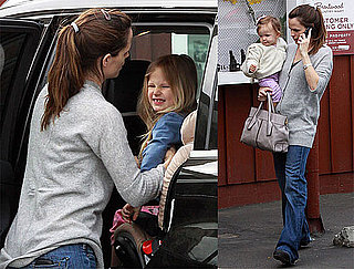 Photos of Jennifer Garner With Seraphina at Violet's Santa Monica School