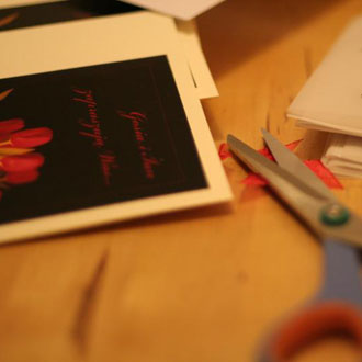 Tips For DIY'ing Your Wedding Invites From Abby Larson of Style Me Pretty