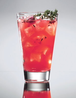 Raspberry-Thyme Smash Recipe Raspberry-Thyme Smash Recipe