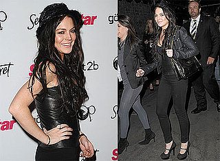 Photos of Lindsay Lohan Wearing All Black at the Young Hollywood Party in LA
