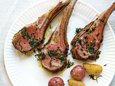 Fast and Easy Recipe For Lamb Chops With Mint Salsa Verde