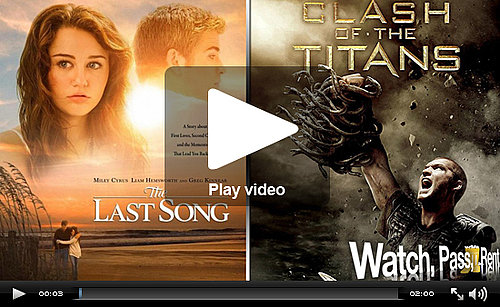 Video Movie Reviews for The Last Song and Clash of the Titans