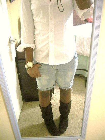 crispy white, slouchy brown
