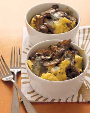 Baked Polenta With Mushrooms Recipe