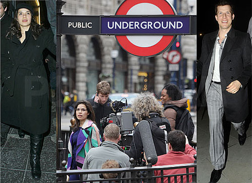 Photos of America Ferrera and Eric Mabius Filming Scenes For the Last Episode of Ugly Betty in London