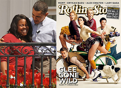 Photos of the Glee Cast on Rolling Stone Magazine Cover and at White House Easter Egg Roll With Justin Bieber, Reese Witherspoon