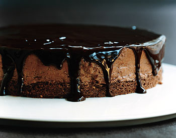 Recipe: Chocolate-Glazed Hazelnut Mousse Cake Recipe: Chocolate-Glazed Hazelnut Mousse Cake