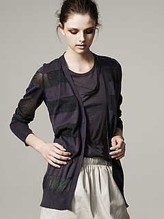 Sheer-Stripe Cardigan