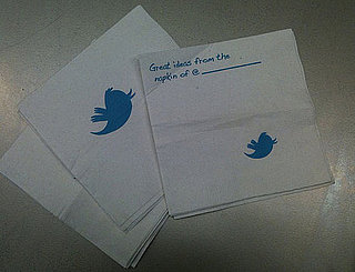 Twitter Napkins From the Chirp Afterparty