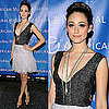 Emmy Rossum at American Museum of Natural History's 2010 Museum Dance in White Skirt and Black Sparkle Top