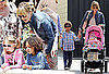Pictures of Heidi Klum at The Grove in LA With Her Kids Leni, Lou, Henry, and Johan