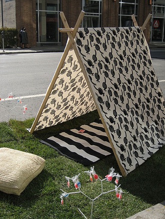 How to Make Fabric Pup Tent