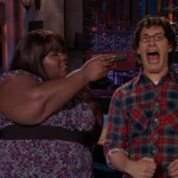 Gabourey Sidibe Saturday Night Live Promo With Andy Samberg