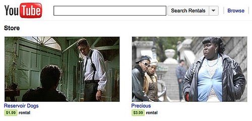 Rent Movies Instantly Through New YouTube Store