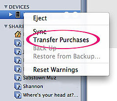 Transfer iPhone App Purchases to iTunes Library