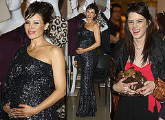 Photos of Dannii Minogue Pregnant Pictures Launching Project D Clothing Line With Lucie Jones and Puppy From The X Factor
