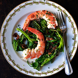 Fast and Easy Recipe For Pea Shoots With Shrimp