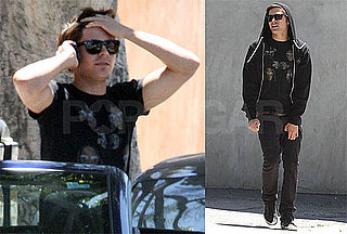 Pictures of Zac Efron Talking on His Cell Phone in LA