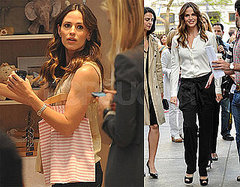 Pictures of Jennifer Garner Shopping and Visiting The Early Show in NYC
