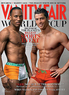 Cristiano Ronaldo and Didier Drogba Shirtless For VF Cover! 2010-05-03 16:00:00