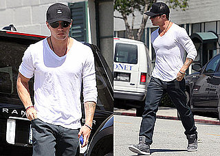 Pictures of Ryan Phillippe Running Errands in White Tee Around LA