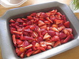 Warm Strawberry Crumb Cake