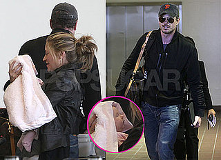 Pictures of Eric Dane and Rebecca Gayheart With Daughter Billie at LAX