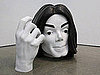 Picture of Michael Jackson Sculpture at Marc Quinn Exhibit