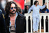 Pictures of Johnny Depp on the Set of The Tourist in Italy