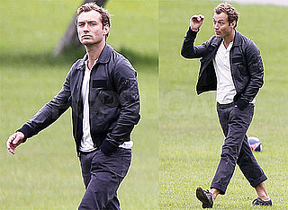 Pictures of Jude Law Strolling Through Primrose Hill Park in London