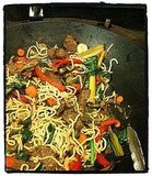 Stir-frying in a Giant Wok